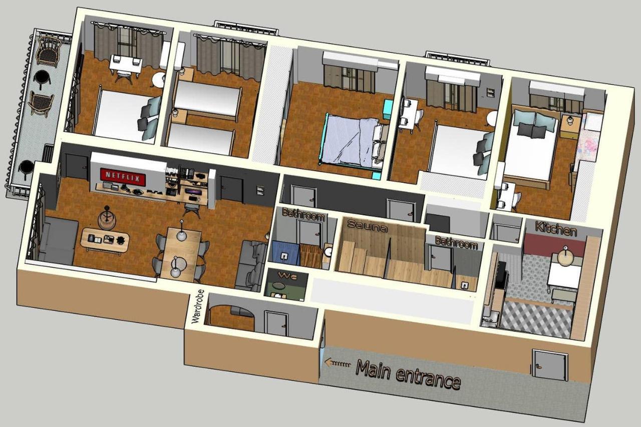 Victoria 5Star / 5Br Bigapt / Sauna / 2Min To Metro アテネ エクステリア 写真